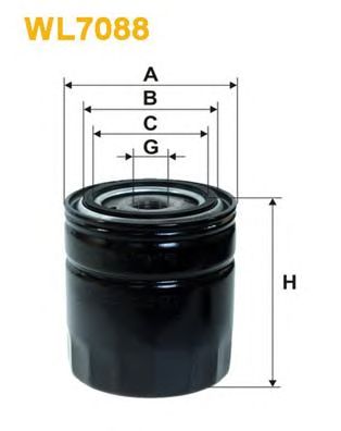 WIX FILTERS wl7088 -  Фильтр масляный двигателя